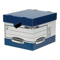 Fellowes Bankers Box Heavy Duty Blue and White Ergo Box (Pack of 10) 0038801