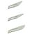 Swordfish Scalpel No.3 Handle With 4 Blades Metal 43110