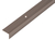 Treppenkanten-Schutzprofil,Alu bronze elox.,LxBxHxS 1000x25x20x1,5mm