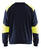 Flammschutz Sweatshirt 3458 marineblau/gelb - Rückseite