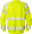 High Vis Sweatshirt Kl.3 7446 SHV Warnschutz-gelb - Rückansicht