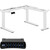 Stelaż rama biurka narożnego z elektryczną regulacją wysokości 60-125 cm - biały
