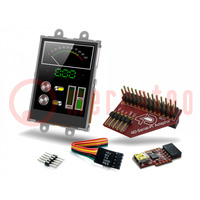 Dev.kit: with display; LCD TFT; 4VDC,5.5VDC; Resolution: 240x320