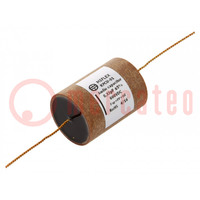 Capacitor: copper-polypropylene-paper; 0.33uF; 600VDC; ±5%; THT