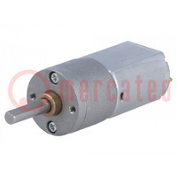 Motor: DC; with gearbox; 6VDC; 2.9A; Shaft: D spring; 230rpm; 63: 1