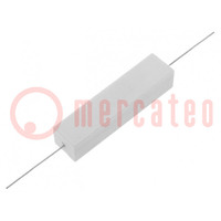 Resistor: wire-wound; cement; THT; 33Ω; 20W; ±5%; 14.5x13.5x60mm