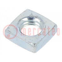 Nut; square; M5; 0.8; steel; Plating: zinc; BN 145; DIN 562