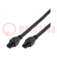 Cable; Micro-Fit 3.0; female; PIN: 6; Len: 2m; 4A; Insulation: PVC