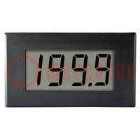 Ammeter; digital,mounting; on panel; LCD; 3,5 digit; Char: 19mm