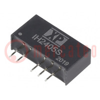 Converter: DC/DC; 2W; Uin: 24V; Uout: 5VDC; Uout2: -5VDC; Iout: 200mA