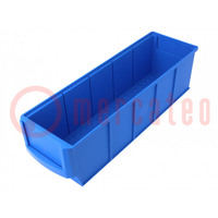 Behälter: Küvette; Kunststoff; blau; 91x300x81mm
