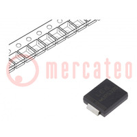 Diode: rectifying; SMD; 600V; 1A; 50ns; SMB; Ufmax: 1.25V; Ifsm: 35A