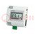 Registrador; empotrado; IP20; Temp: -20÷70°C; Comunicación: USB
