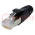 Plug; RJ45; PIN: 8; shielded; Layout: 8p8c; for cable; IDC,crimped