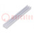 Heatsink: extruded; grilled; natural; L: 75mm; W: 10mm; H: 6mm; raw