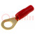 Terminal: ring; M8; 6mm2; gold-plated; insulated; red