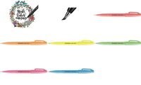 PentelArts Faserschreiber Brush Sign Pen SES15, neonpink (5232372)