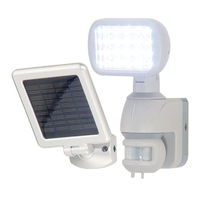 Iluminador 24 LEDs blancos batería y panel solar