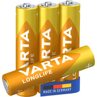 Varta Batterie Alkaline Micro AAA LR03 1,5V 4er-Blister