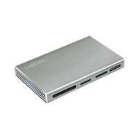 LECTOR DE TARJETAS USB 3.2 (GEN1) 5 EN 1 PARA SD/SDHC/SDXC, MICROSD, MS, CF Y M2 DE ALUMINIO