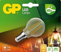 GP LUZ LED E14, 4 W, BLANCO CÁLIDO, 14 X 12 X 4,5 CM