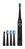 FAIRYWILL SONIC TOOTHBRUSHES WITH HEAD SET AND CASE FW-507 (BLACK AND PINK)