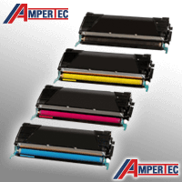 4 Ampertec Toner ersetzt Lexmark C5220K C M Y 4-farbig