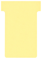 T-Karte, Größe 1, Altapapier, 17 x 47 mm, 100 Stück, gelb