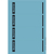 Rückenschild selbstklebend PC, Papier, kurz, breit, 100 Stück, blau