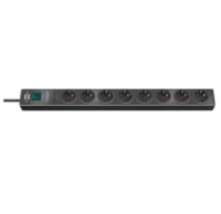 Brennenstuhl 1150610318 power extension 2 m 8 AC outlet(s) Anthracite