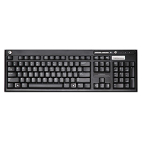 HP 697737-151 teclado USB Griego Negro