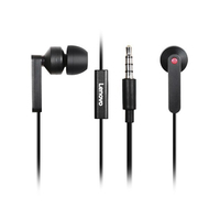 Lenovo 4XD0J65079 auricular y casco Auriculares Alámbrico Dentro de oído Llamadas/Música Negro