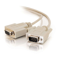 C2G DB9 RS232 Cable serial cable Beige 30.48 m