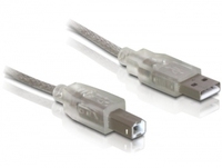 DeLOCK Cable USB 2.0 A-B - 0.5m kabel USB 0,5 m USB A USB B Szary