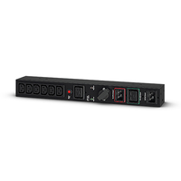 CyberPower MBP20HVIEC6 Maintenance Bypass PDU Rack 1U, Eingang 16A- (1) IEC C19 + (2) IEC C20, Ausgang 16A- (6) IEC C13 + (1) IEC C19 für OL + OLSA Tower