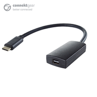 connektgear USB 3.1 Type C to Mini DP Active 4K Adapter - Male to Female - Thunderbolt and DP Compatible