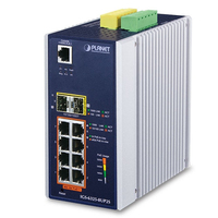 PLANET IGS-6325-8UP2S łącza sieciowe Zarządzany L3 Gigabit Ethernet (10/100/1000) Obsługa PoE Aluminium, Czarny