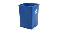 Rubbermaid 35 GAL SQUARE RECYCLING BLUE