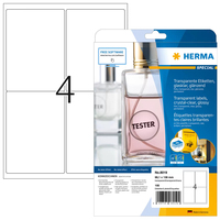 HERMA 8019 etiqueta de impresora Transparente Etiqueta para impresora autoadhesiva