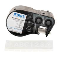 Brady MC1-1000-595-CL-WT printer label Transparent, White Self-adhesive printer label