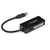 StarTech.com Adattatore USB 3.0 a Ethernet Gigabit (RJ45) - Scheda di rete NIC esterna con porta USB integrata - Nero