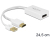 DeLOCK 62496 video cable adapter 0.245 m DisplayPort HDMI + USB White