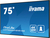 iiyama LH7554UHS-B1AG tartalomszolgáltató (signage) kijelző Laposképernyős digitális reklámtábla 190,5 cm (75") LCD Wi-Fi 500 cd/m² 4K Ultra HD Fekete Beépített processzor Andro...