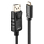 Lindy 43307 video kabel adapter 10 m USB Type-C DisplayPort Zwart