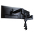 R-Go Tools Monitor arm R-Go Caparo Dual, for two monitors, adjustable with gas spring, 3-9 kg load capacity, 100% circular, black