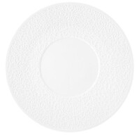 Teller flach 33cm Relief breit, Farbe: Weiß, Serie: NORI