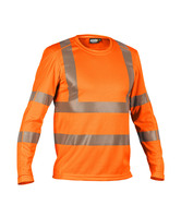 Carterville UV-T-Shirt mit langen Ärmeln NEONORANGES 150g - NEONORANGE | S: Detailansicht 1