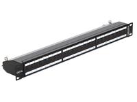 DELOCK 19" Patchpanel 24-Port Cat6A geschirmt schwarz