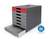 Durable IDEALBOX ECO 7 Drawer Recycled Plastic File Storage Organiser | Red