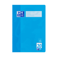 Oxford A4 Schulheft, Lineatur 20 (blanko), 32 Blatt, geheftet, Optik Paper® , hellblau